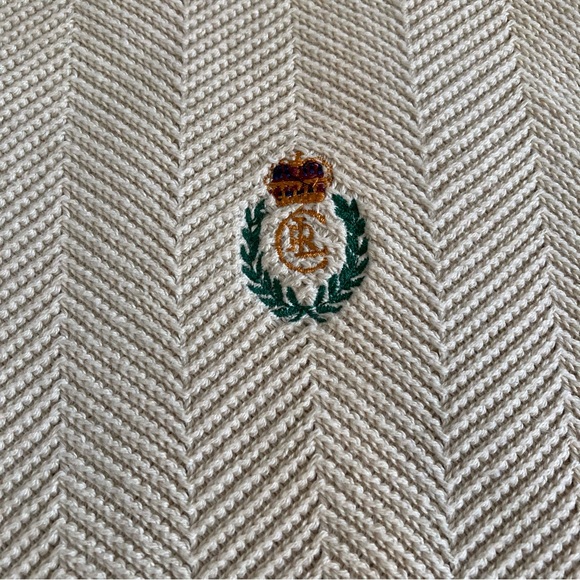 Vintage Chaps Ralph Lauren Knit Hand Framed Crewneck Sweater Men's Size XL - Picture 3 of 7